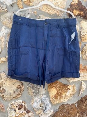 Style & co shorts Blue Casual mid rise drawstring Lyocell